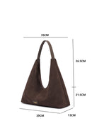 Eliana Suede Handbag (Brown)