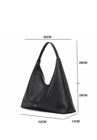 Madeline Genuine Leather Handbag (Black)