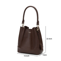 Adaline Genuine Leather Handbag (Brown)