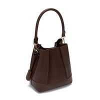 Adaline Genuine Leather Handbag (Brown)