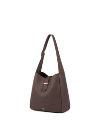 Ellie Genuine Leather Handbag (Brown)