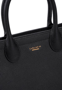 Nora Genuine Leather Handbag (Black)