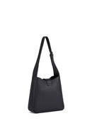 Emily Genuine Leather Handbag (Black)