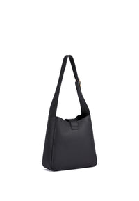 Emily Genuine Leather Handbag (Black)