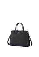 Nora Genuine Leather Handbag (Black)