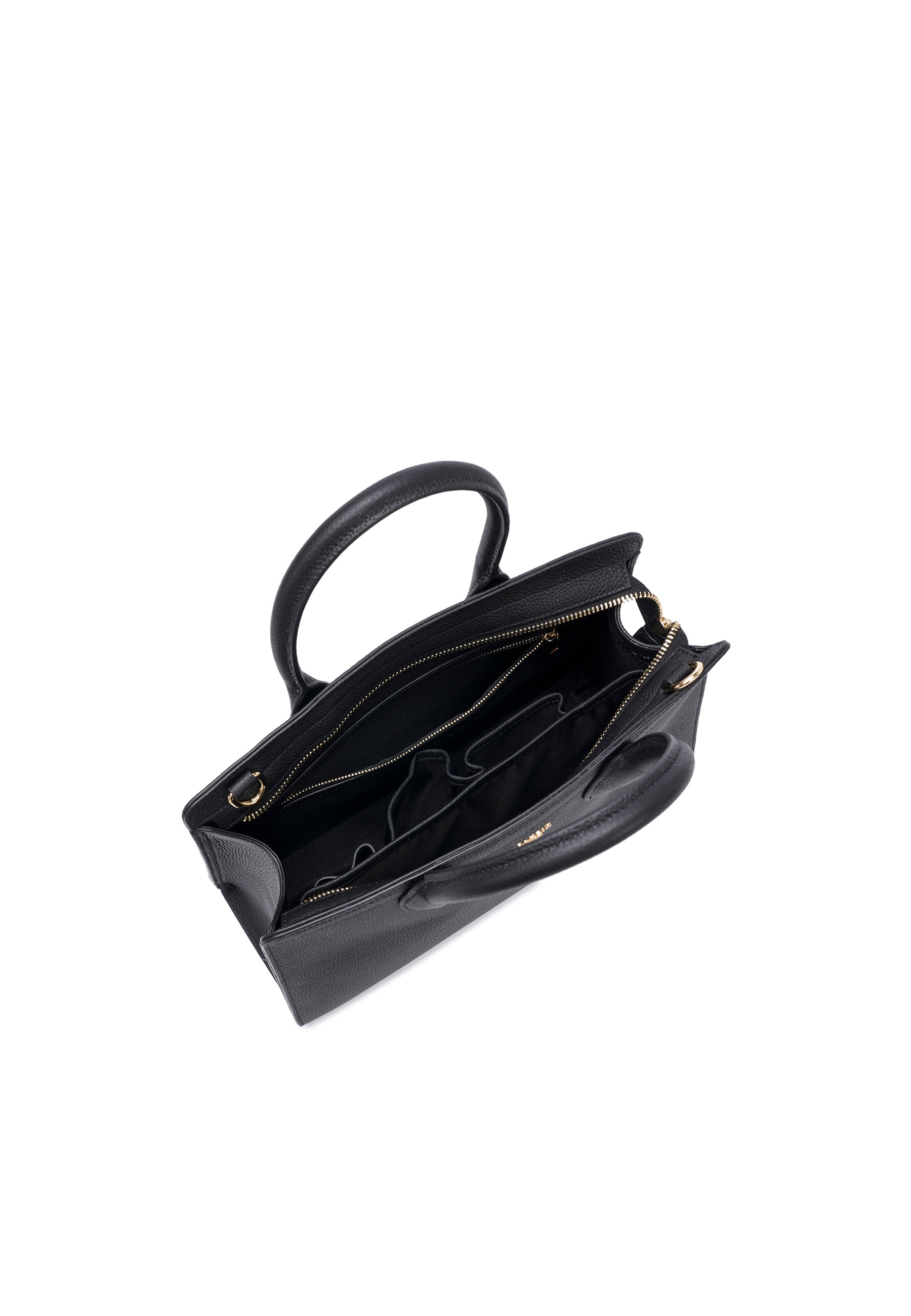 Nora Genuine Leather Handbag (Black)