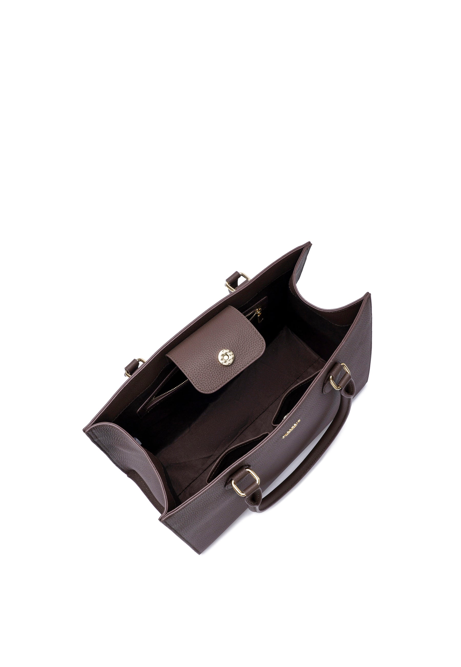 Annabelle Genuine Leather Handbag (Brown)