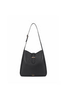Ellie Genuine Leather Handbag (Black)
