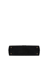 Eliana Suede Handbag (Black)