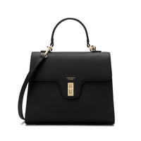 Estelle Genuine Leather Handbag (Black)