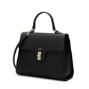 Estelle Genuine Leather Handbag (Black)