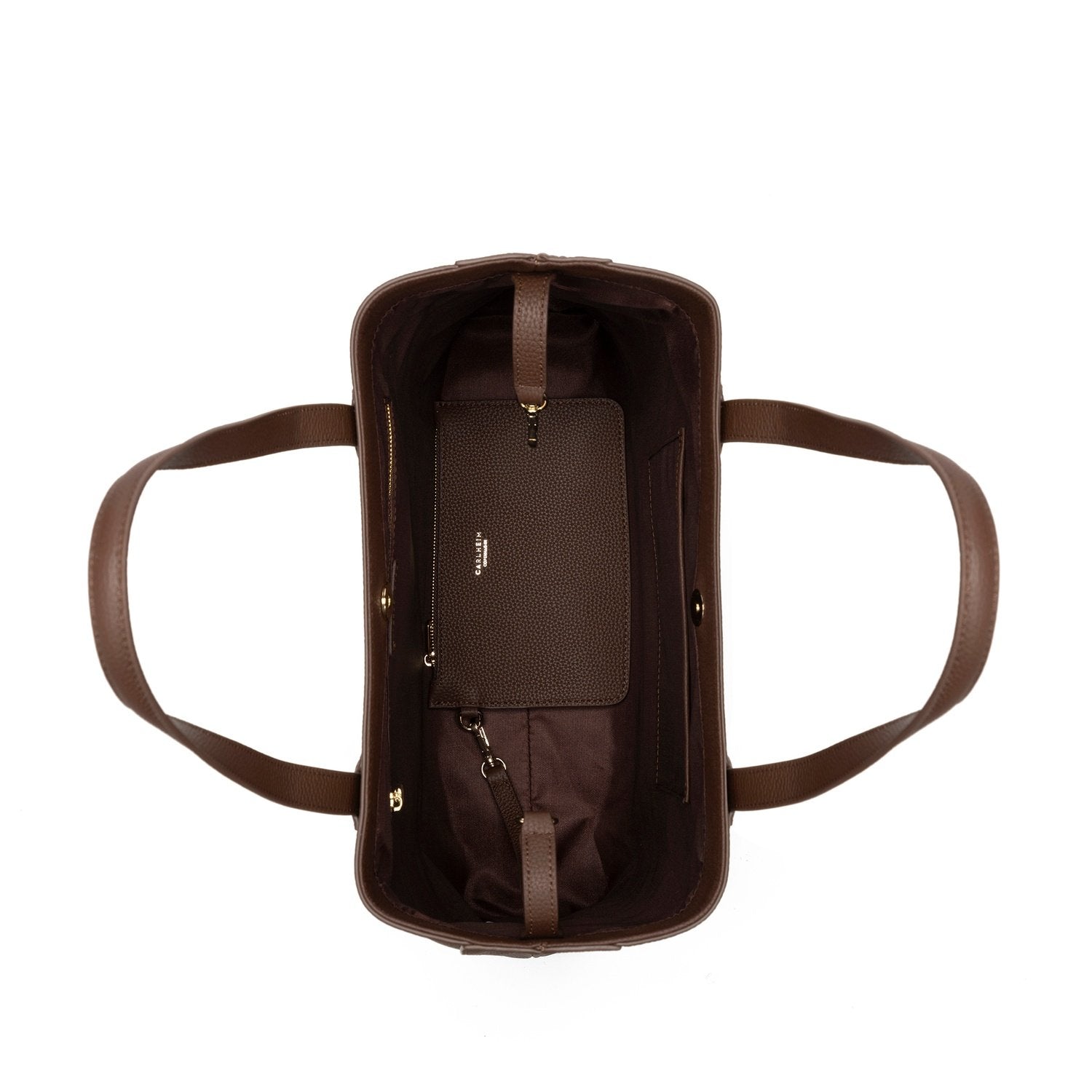 Evelyn Genuine Leather Handbag (Brown)