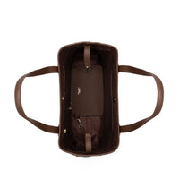 Evelyn Genuine Leather Handbag (Brown)