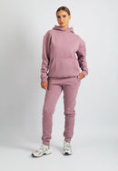 Harper Branded Hoodie (Dusty Pink)