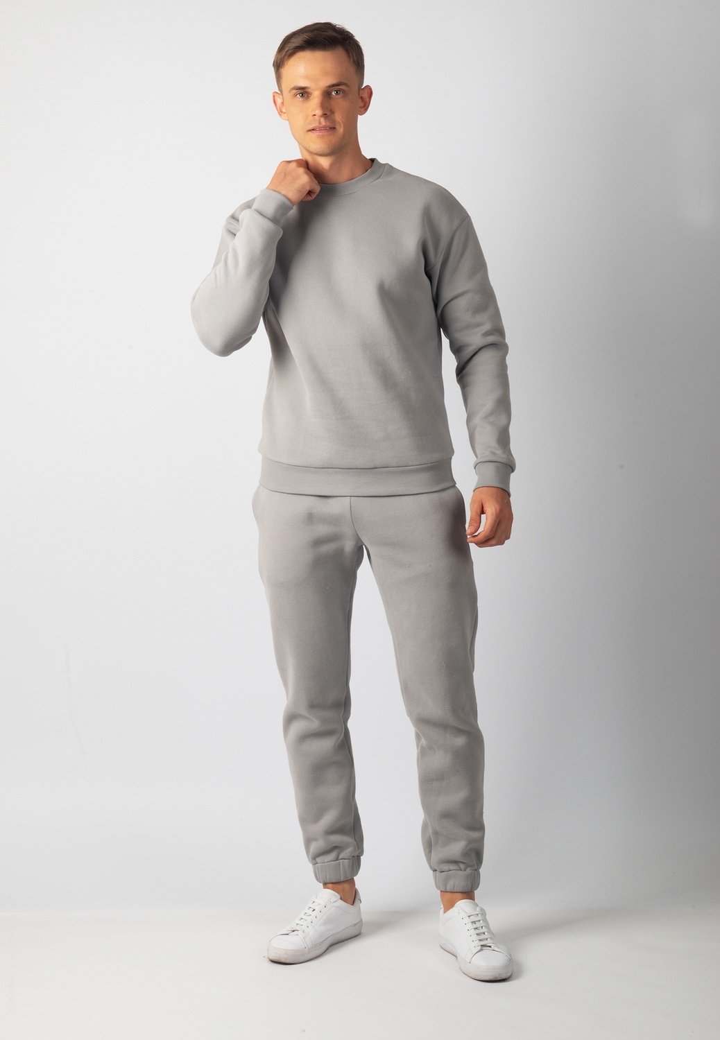 Hudson Branded Sweatshirt (Stone Grey)