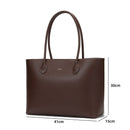Olivia Genuine Leather Handbag (Brown)