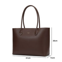 Olivia Genuine Leather Handbag (Brown)