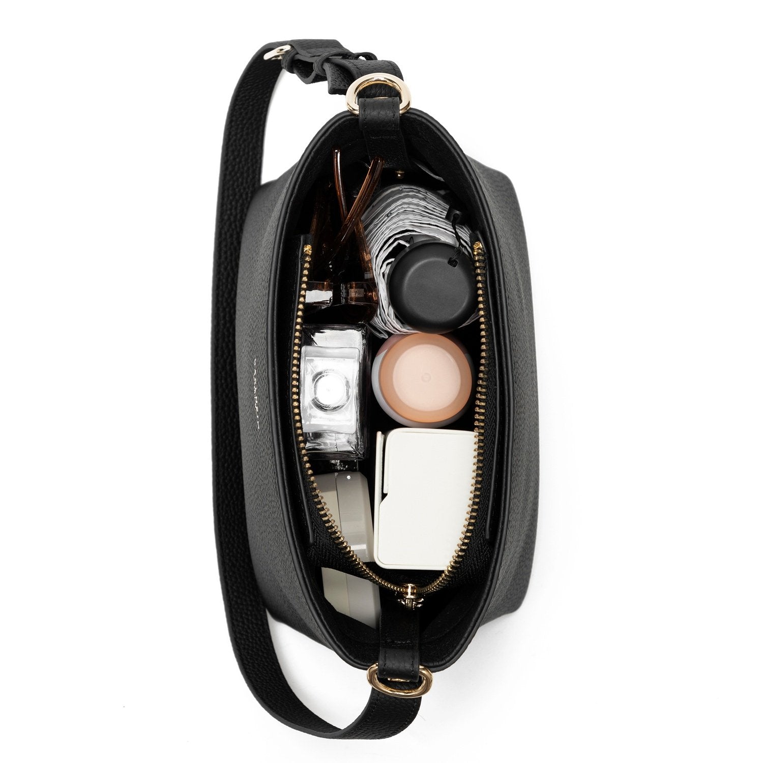 Selma Genuine Leather Handbag (Black)