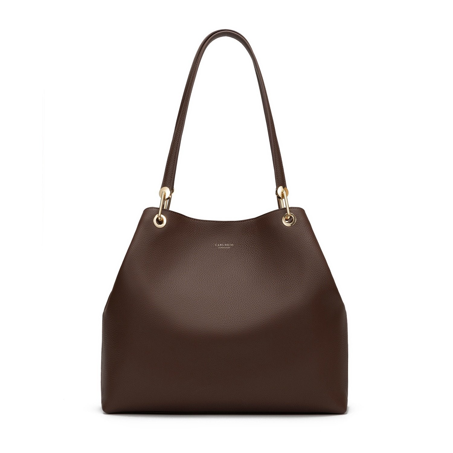 Stella Genuine Leather Handbag (Brown)