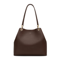 Stella Genuine Leather Handbag (Brown)