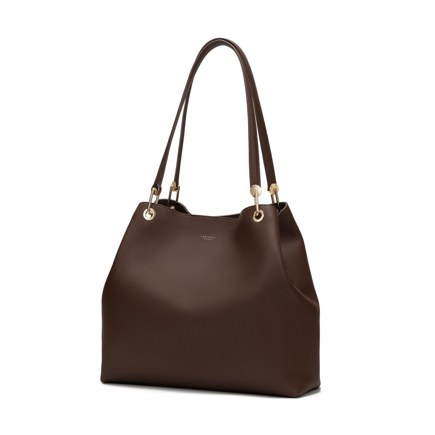 Stella Genuine Leather Handbag (Brown)