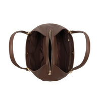 Stella Genuine Leather Handbag (Brown)