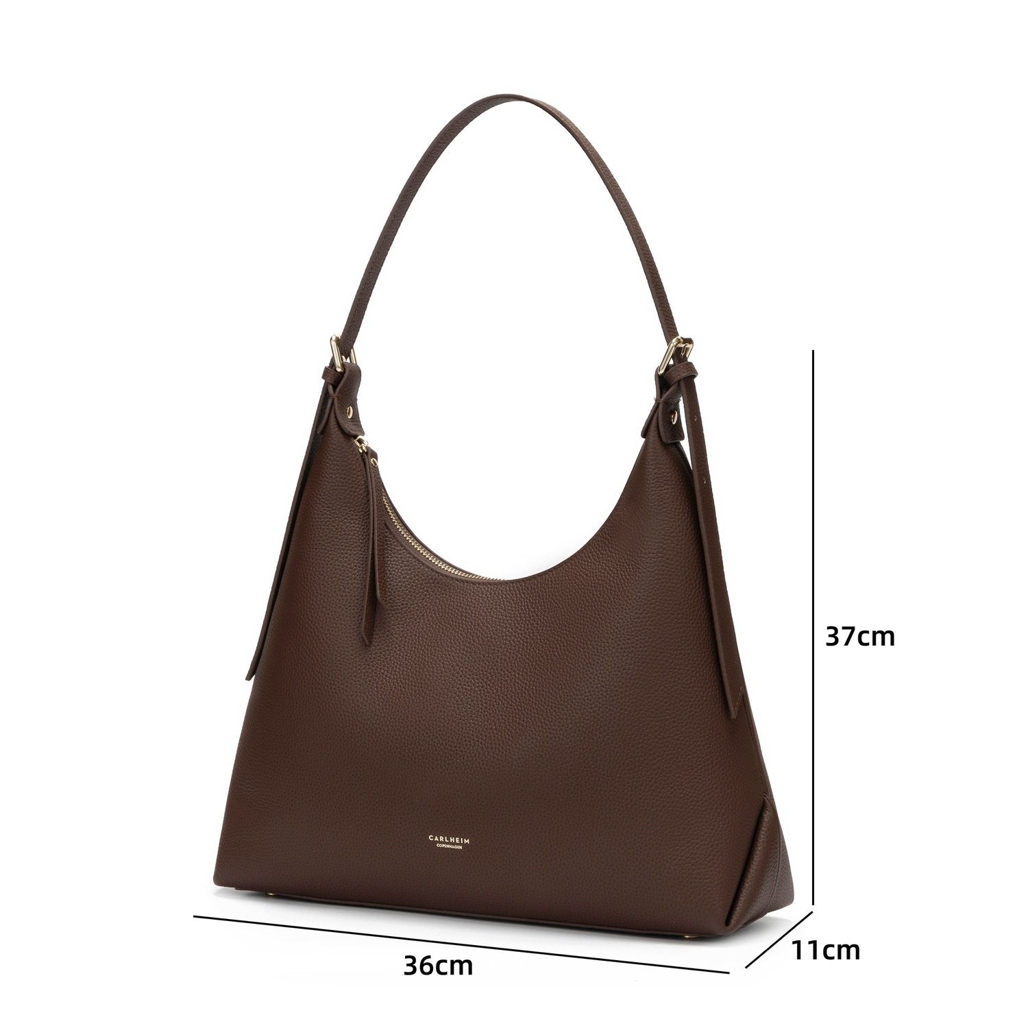 Vera Genuine Leather Handbag (Brown)