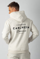 Hudson Branded Hoodie (Marl White)