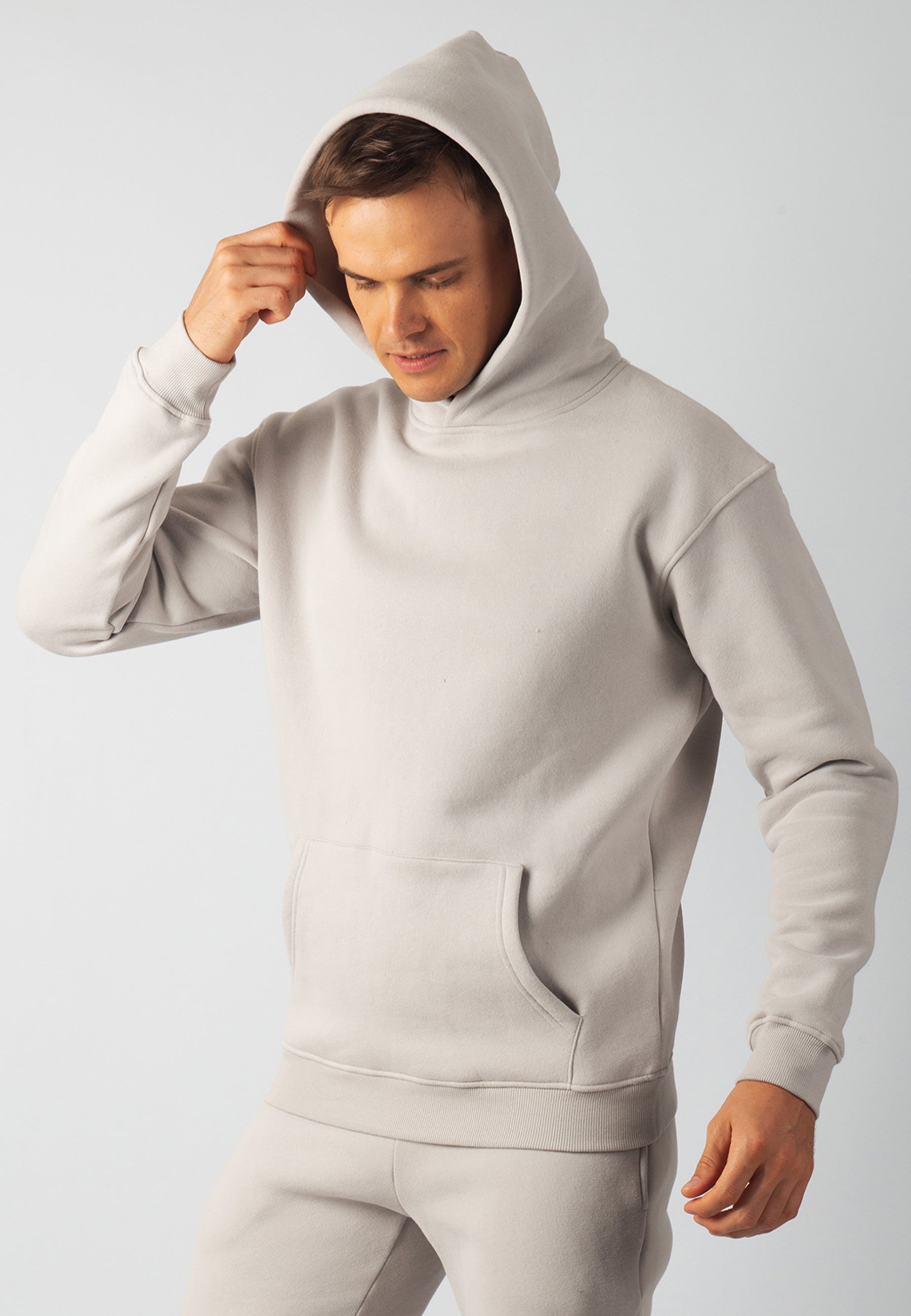 Hudson Branded Hoodie (Stone)