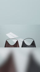 Madeline Genuine Leather Handbag (Brown)