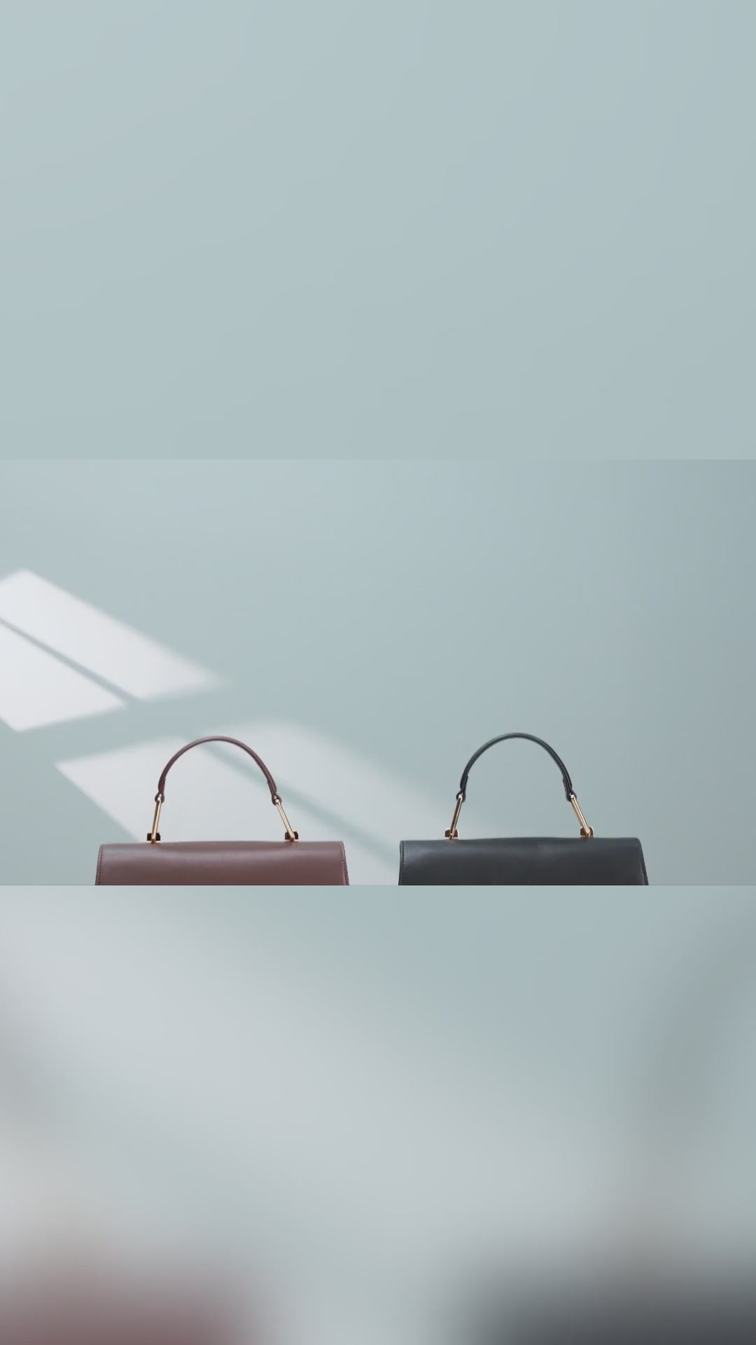 Sophia Genuine Leather Handbag (Black)