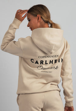 Harper Branded Hoodie (Beige)