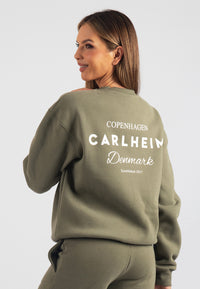 Harper Branded Sweatshirt (Safari Green)