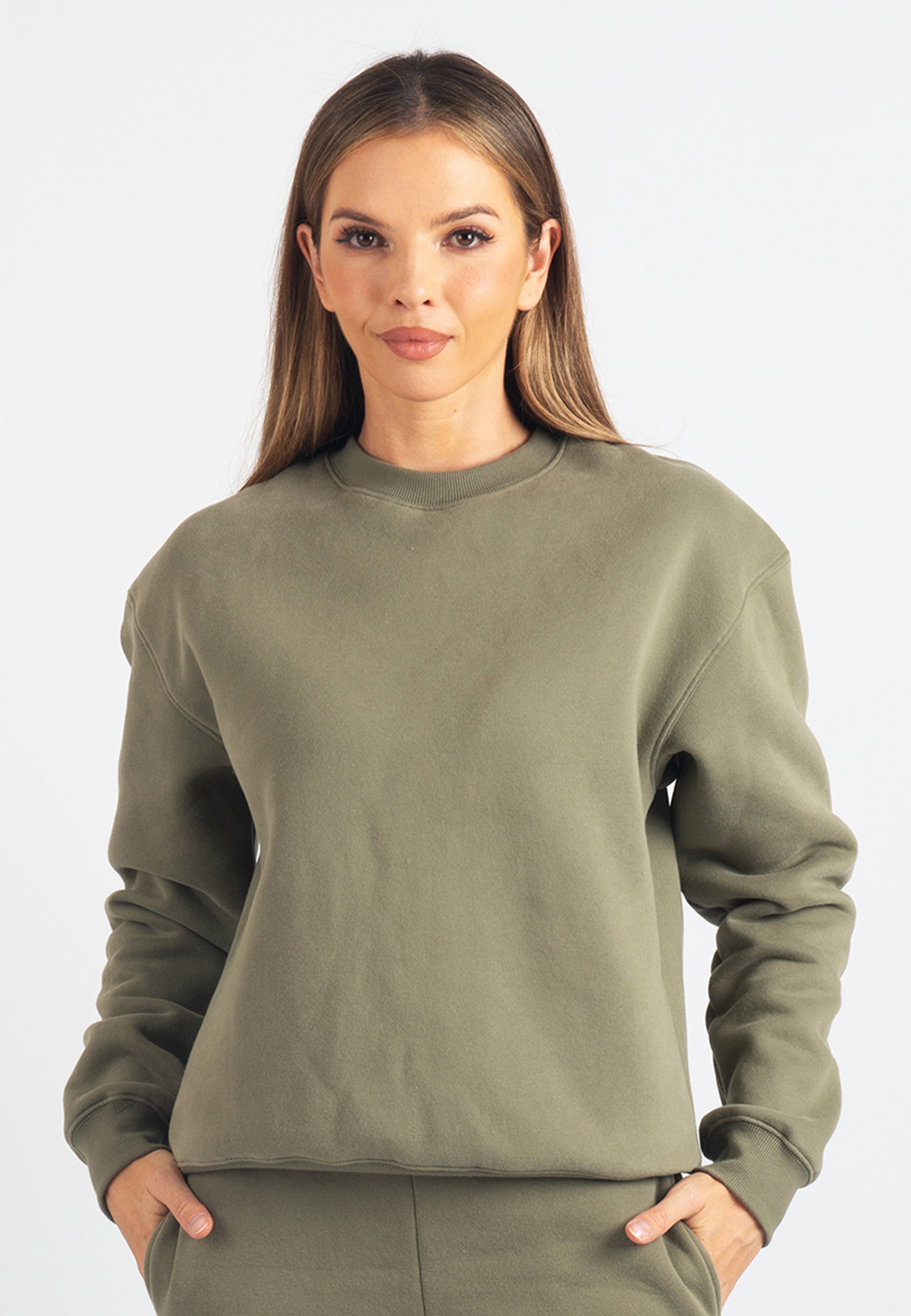 Harper Branded Sweatshirt (Safari Green)