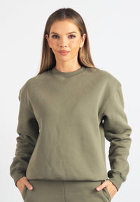 Harper Branded Sweatshirt (Safari Green)